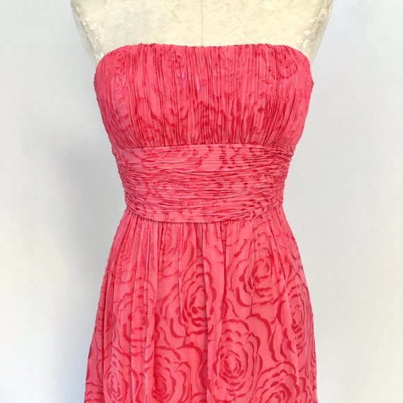 BCBGMaxAzria 6 Rose Strapless Mini Dress Pink - Picture 8 of 11
